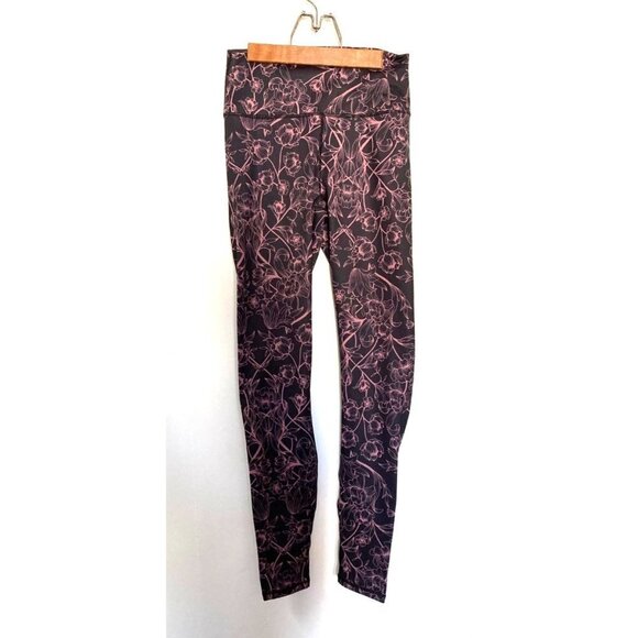 FABLETICS Black and Pink Define Powerhold Mid-rise Capri Valencia Leggings Size - Picture 1 of 6